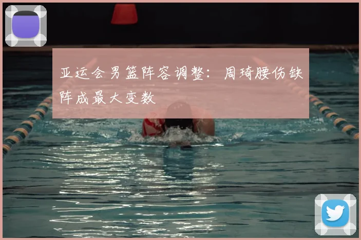 亚运会男篮阵容调整：周琦腰伤缺阵成最大变数